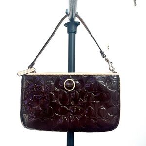 Coach Chocolate Brown Patent Leather Purse